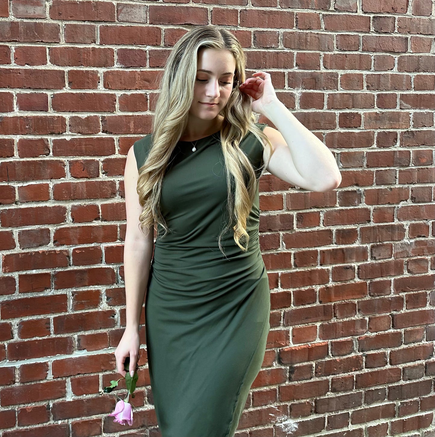 Olive Bodycon Dress