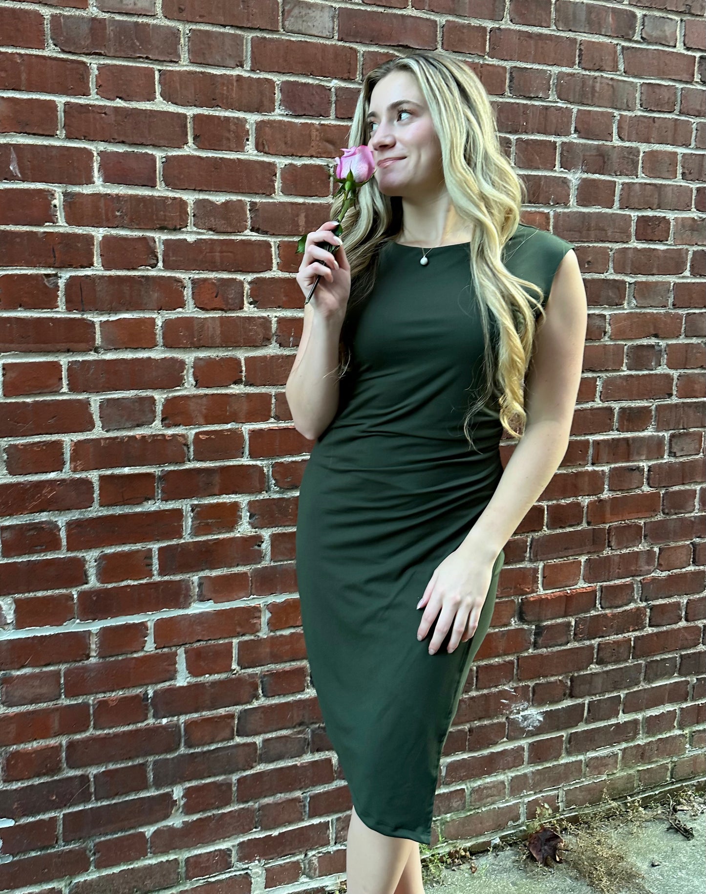 Olive Bodycon Dress