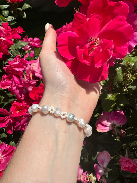 Pearl Flower Bracelet