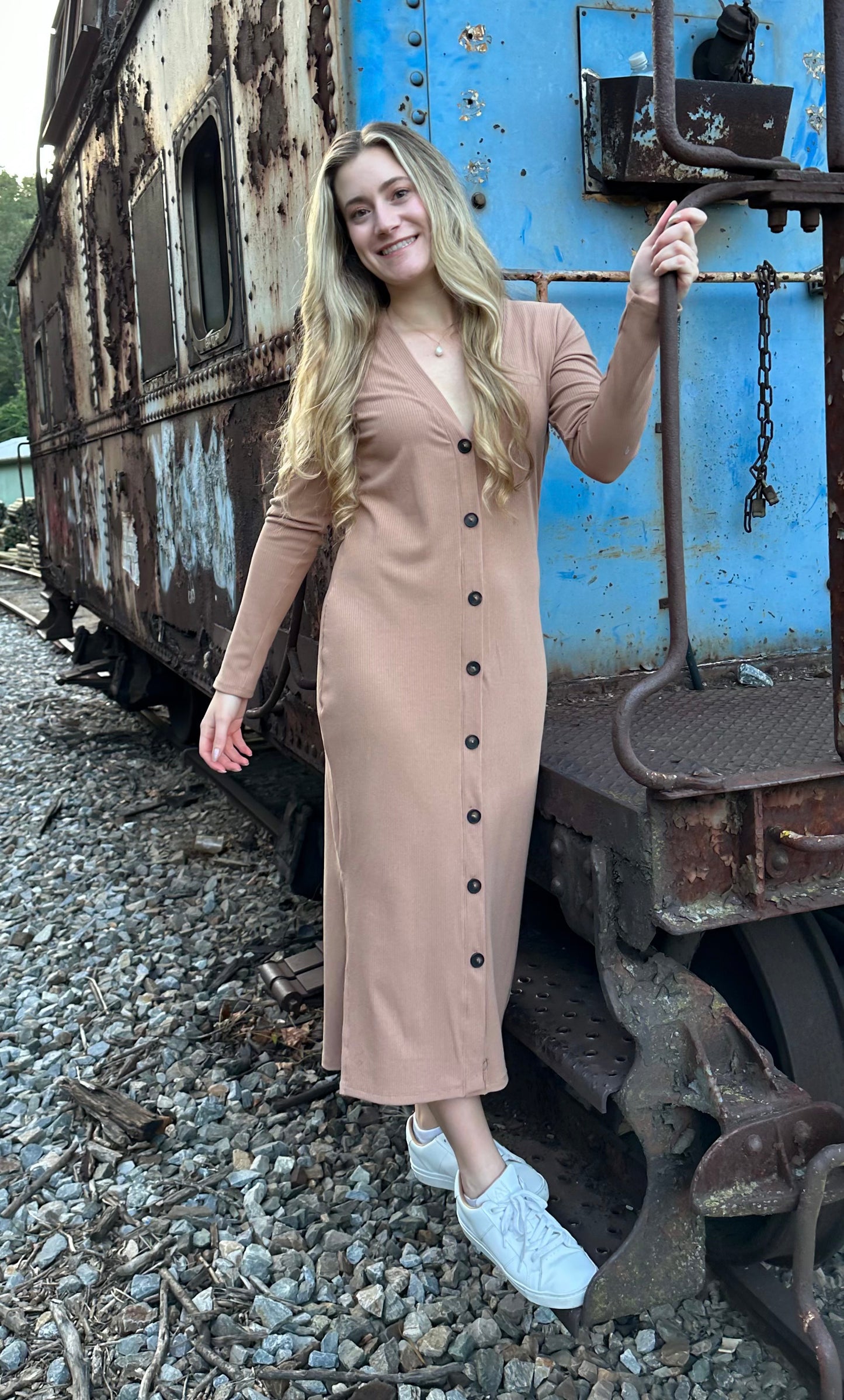Camel Duster & Dress