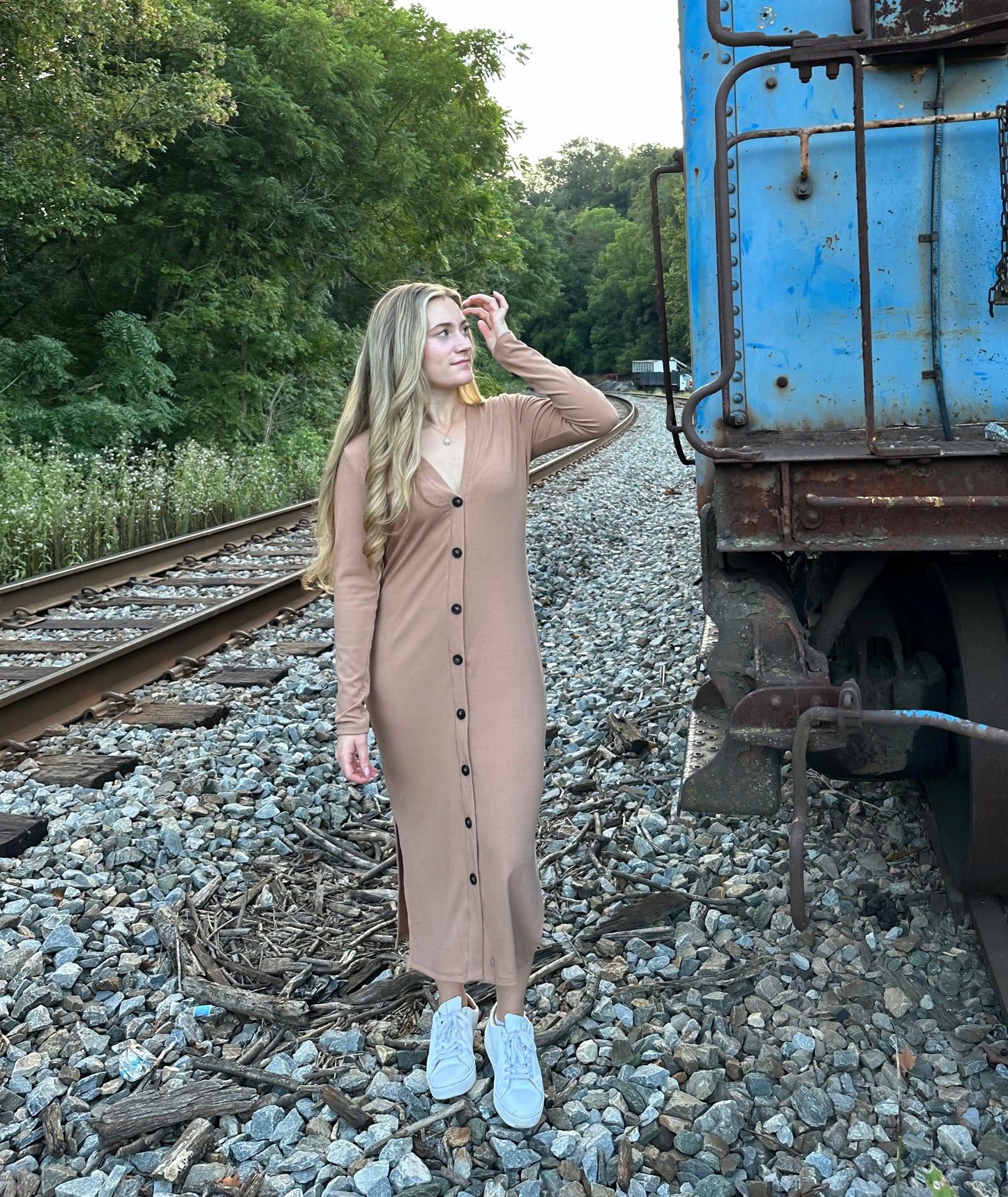 Camel Duster & Dress