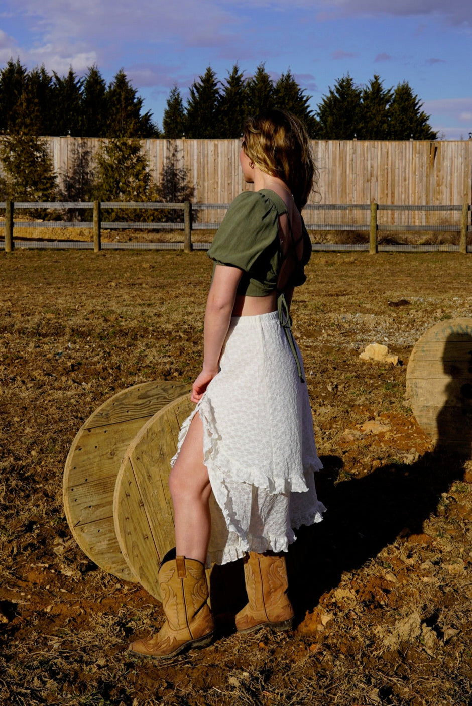 Lace Midi Skirt