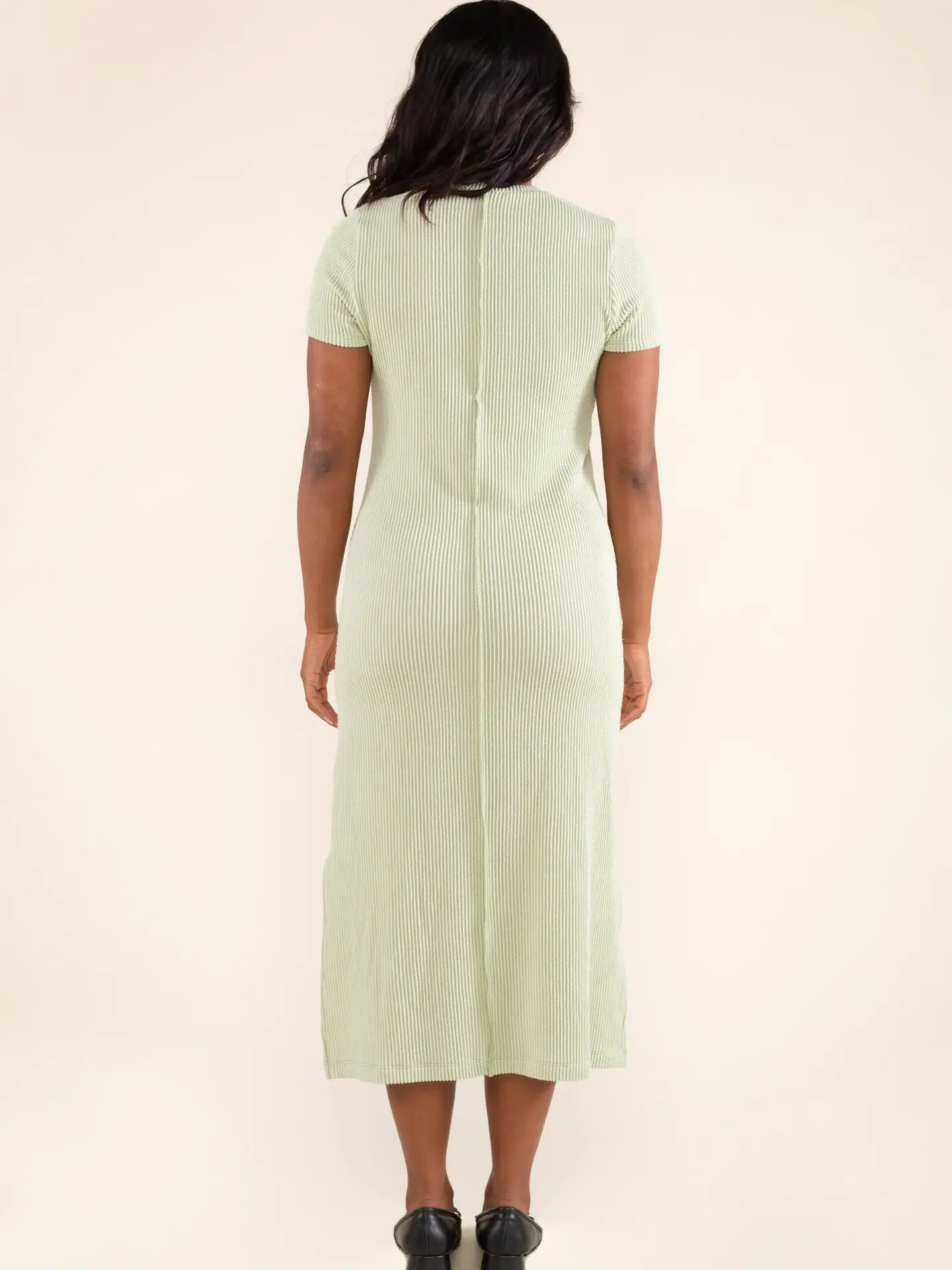 Mixed Ribbed Dress