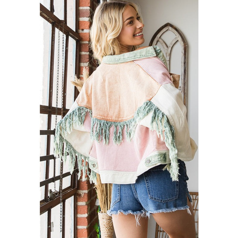 Pastel Fringe Jacket
