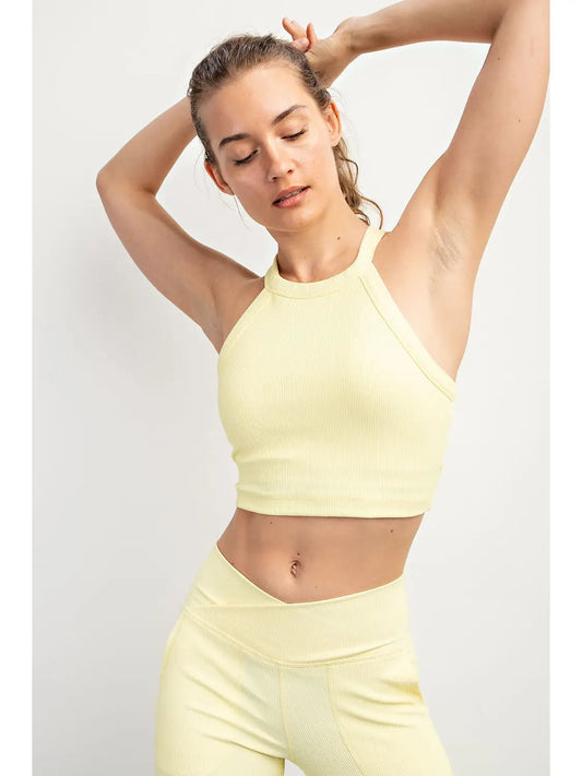 Yellow Cropped Tank