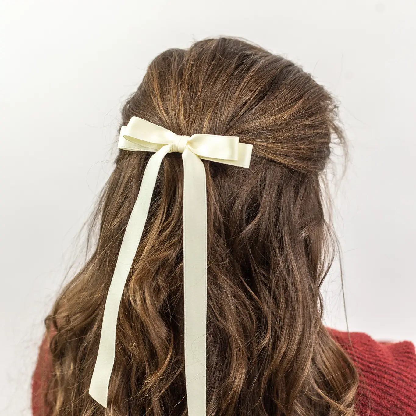 Ivory Satin Bow