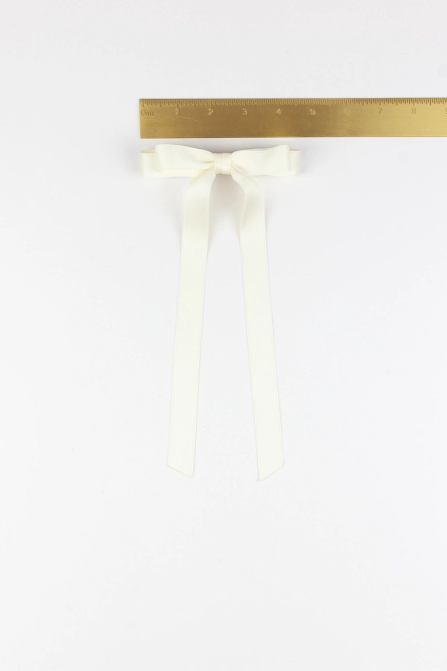 Ivory Satin Bow