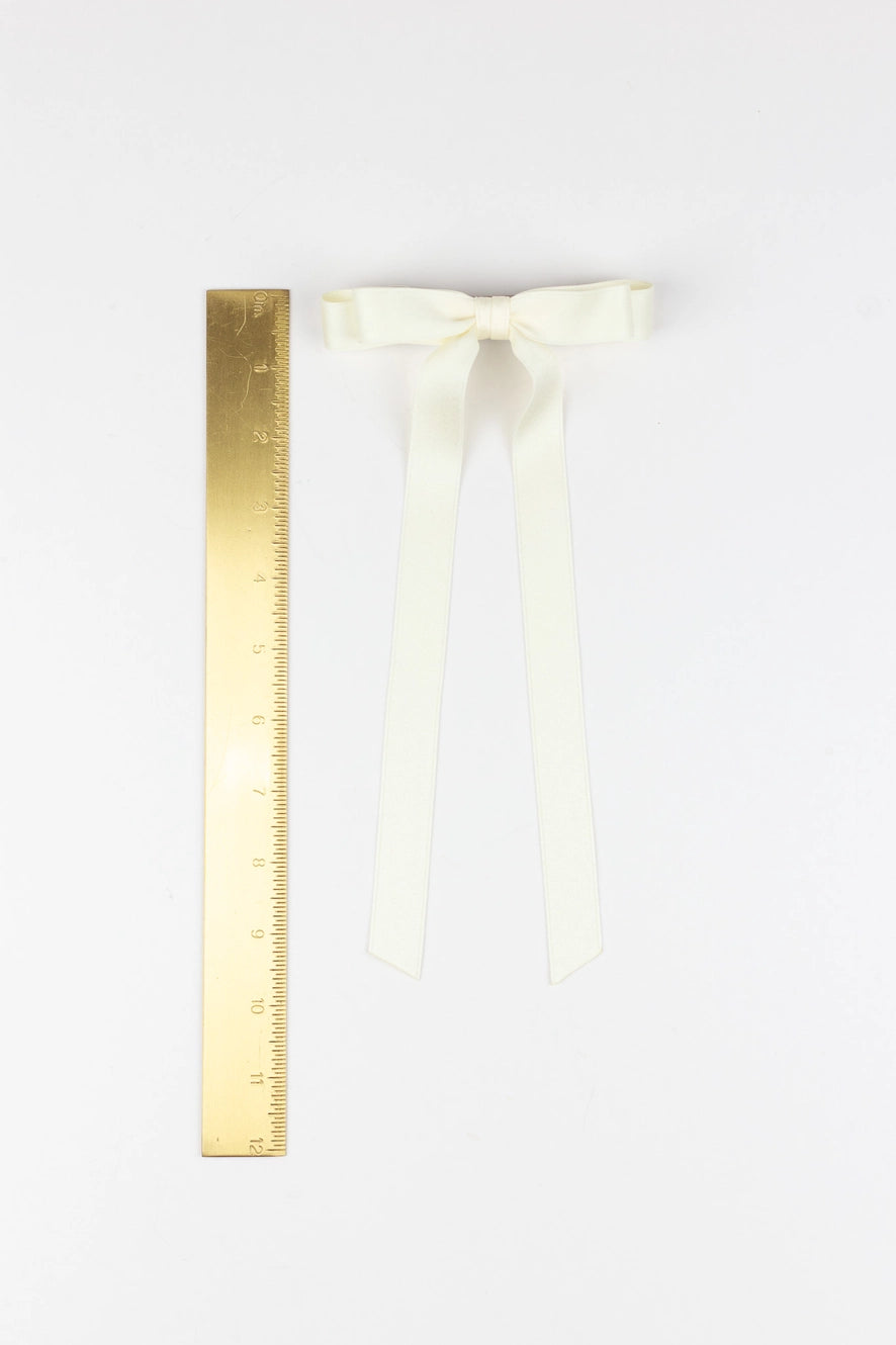 Ivory Satin Bow