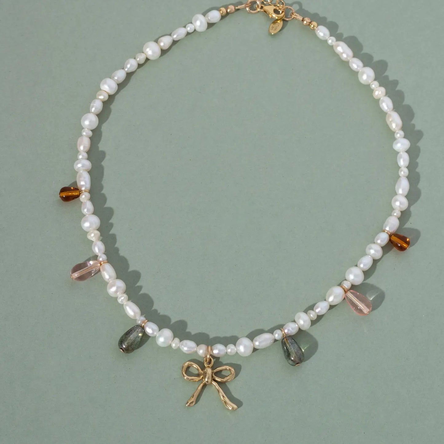Pearl Bow Necklace