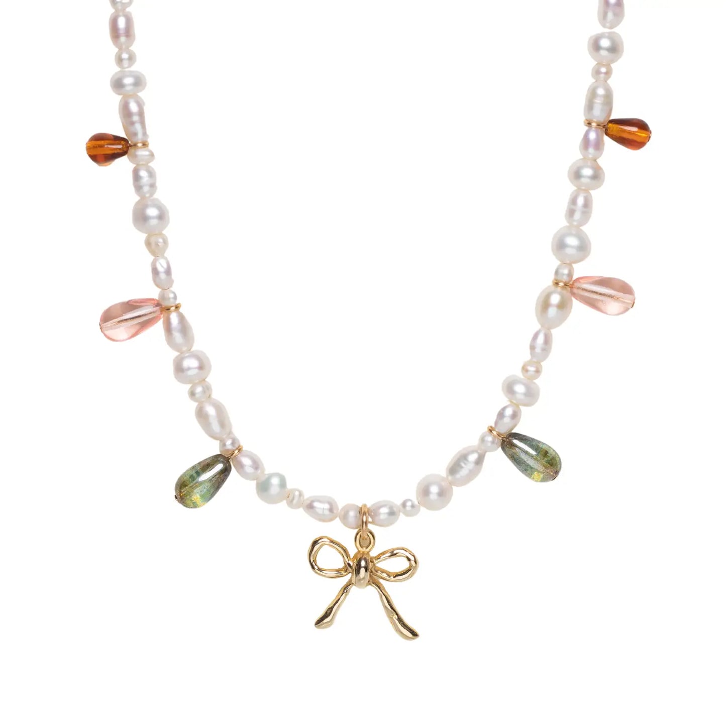 Pearl Bow Necklace