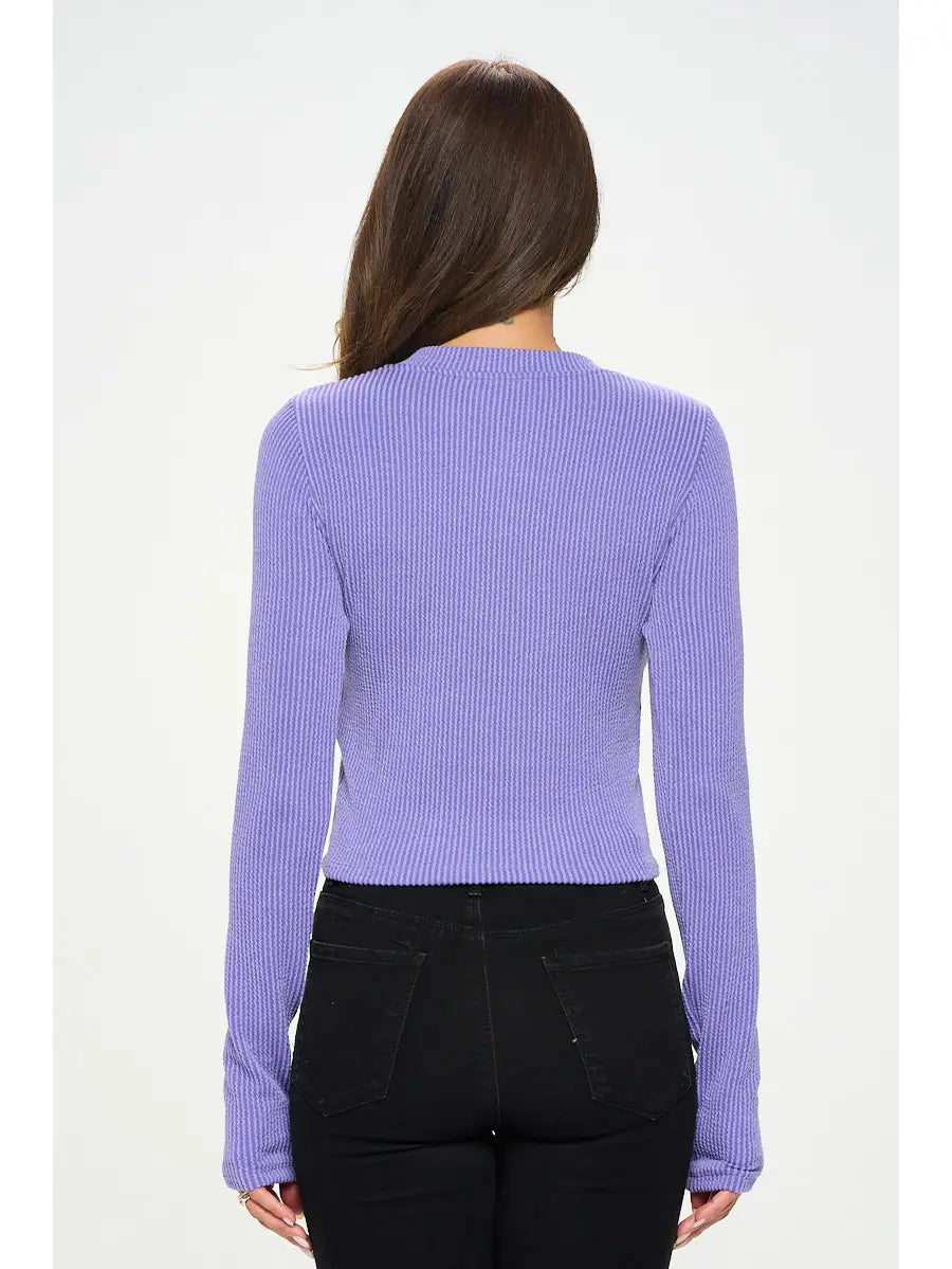 Ribbed Long Sleeve Top