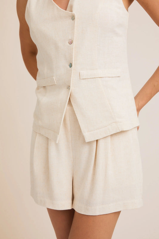 Pleated Shorts