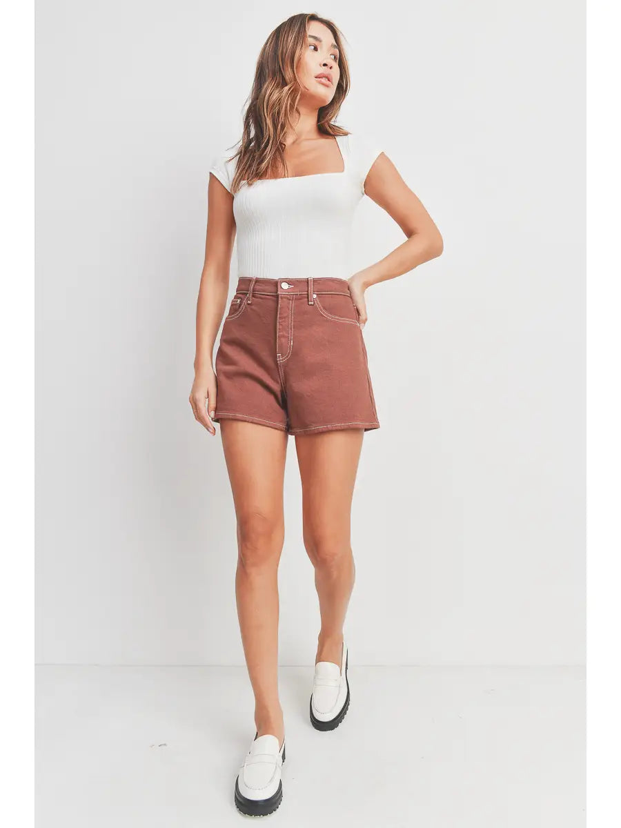 Walnut Mom Shorts