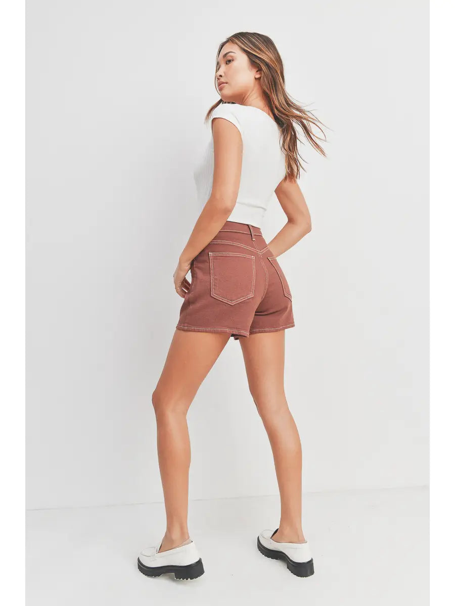 Walnut Mom Shorts