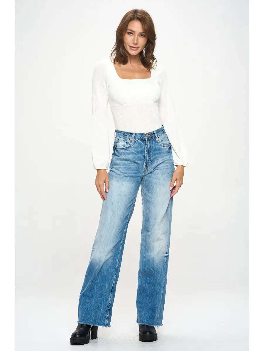 Square Neck Long Sleeve