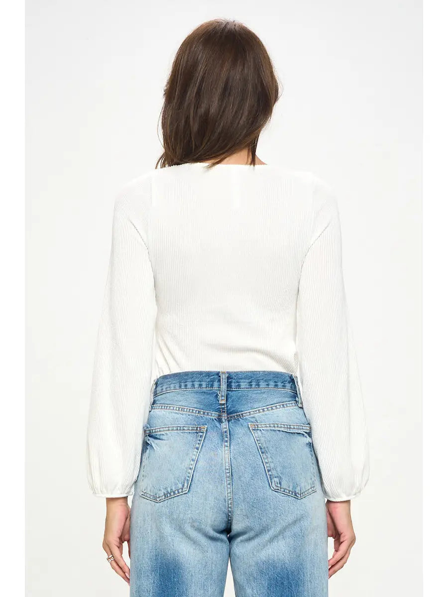 Square Neck Long Sleeve
