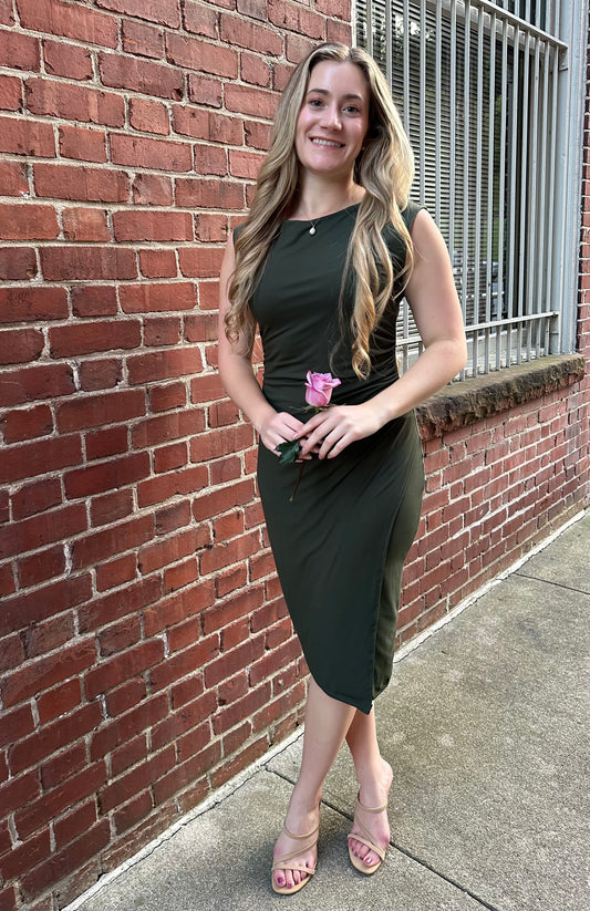 Olive Bodycon Dress