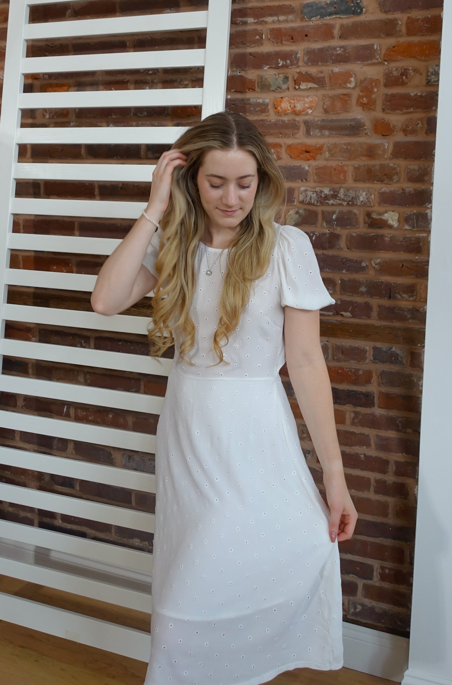 Cotton Embroidered Dress
