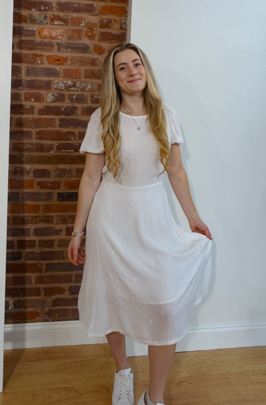 Cotton Embroidered Dress