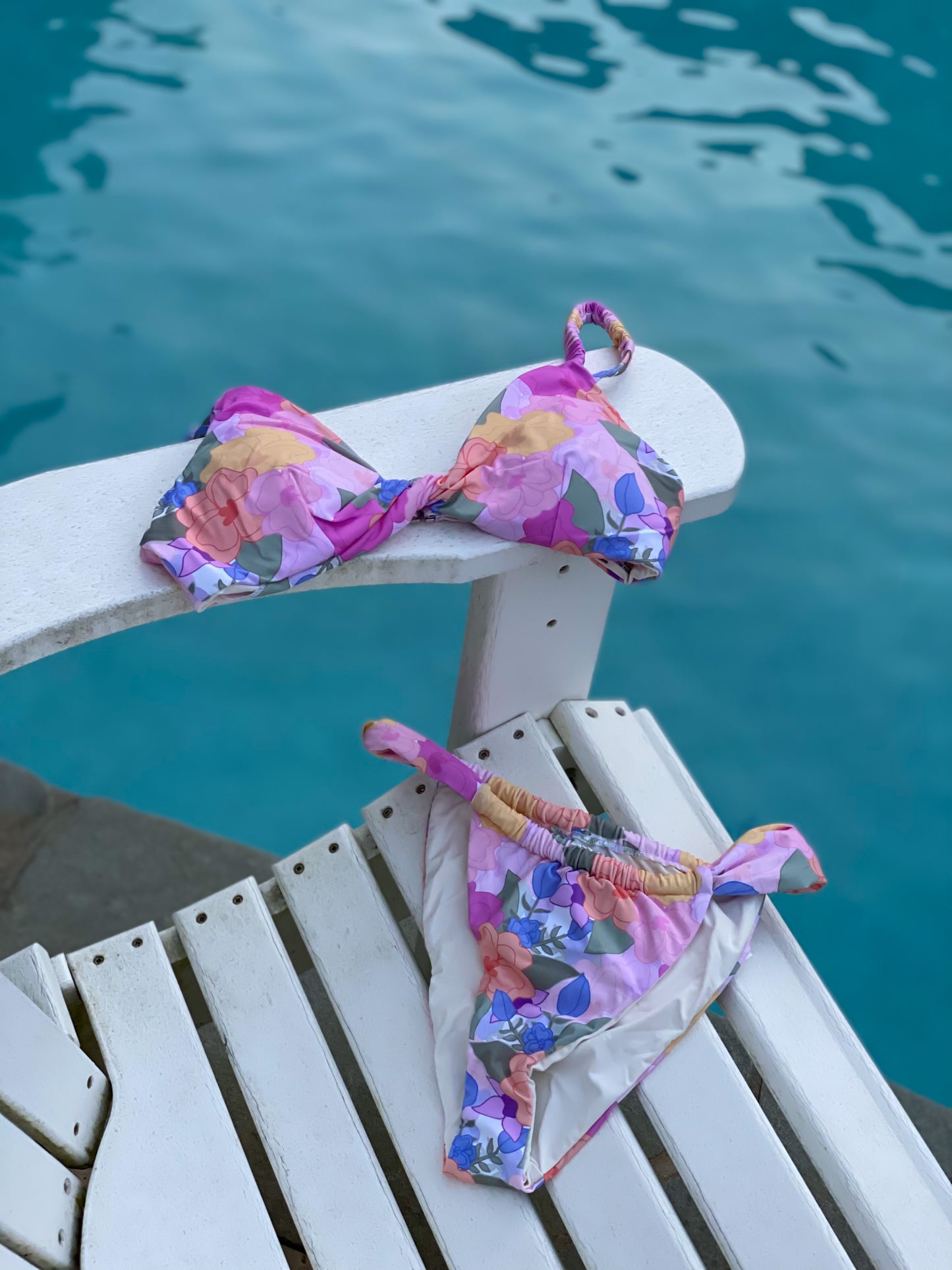 Floral Twist Bikini Top