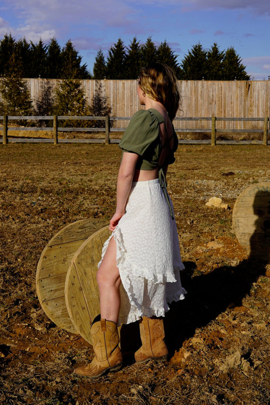 Lace Midi Skirt