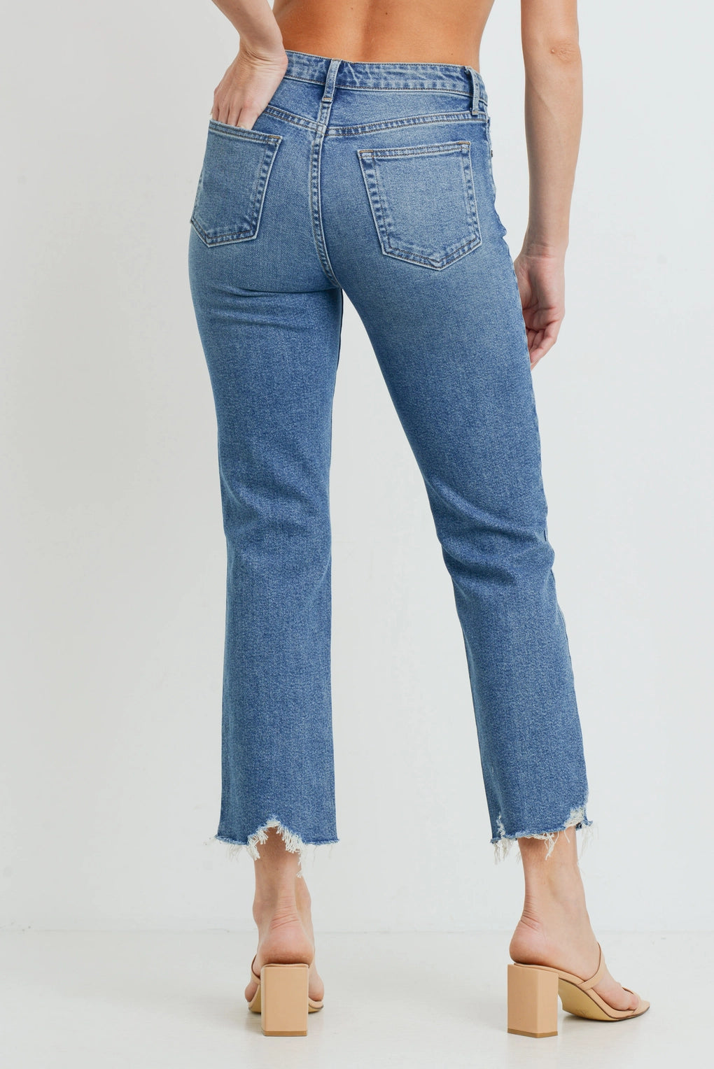 High Rise Straight Jeans