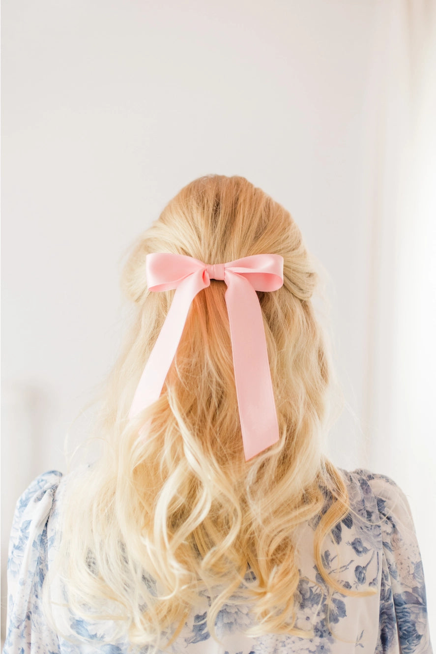 Satin Matte Bow Clip