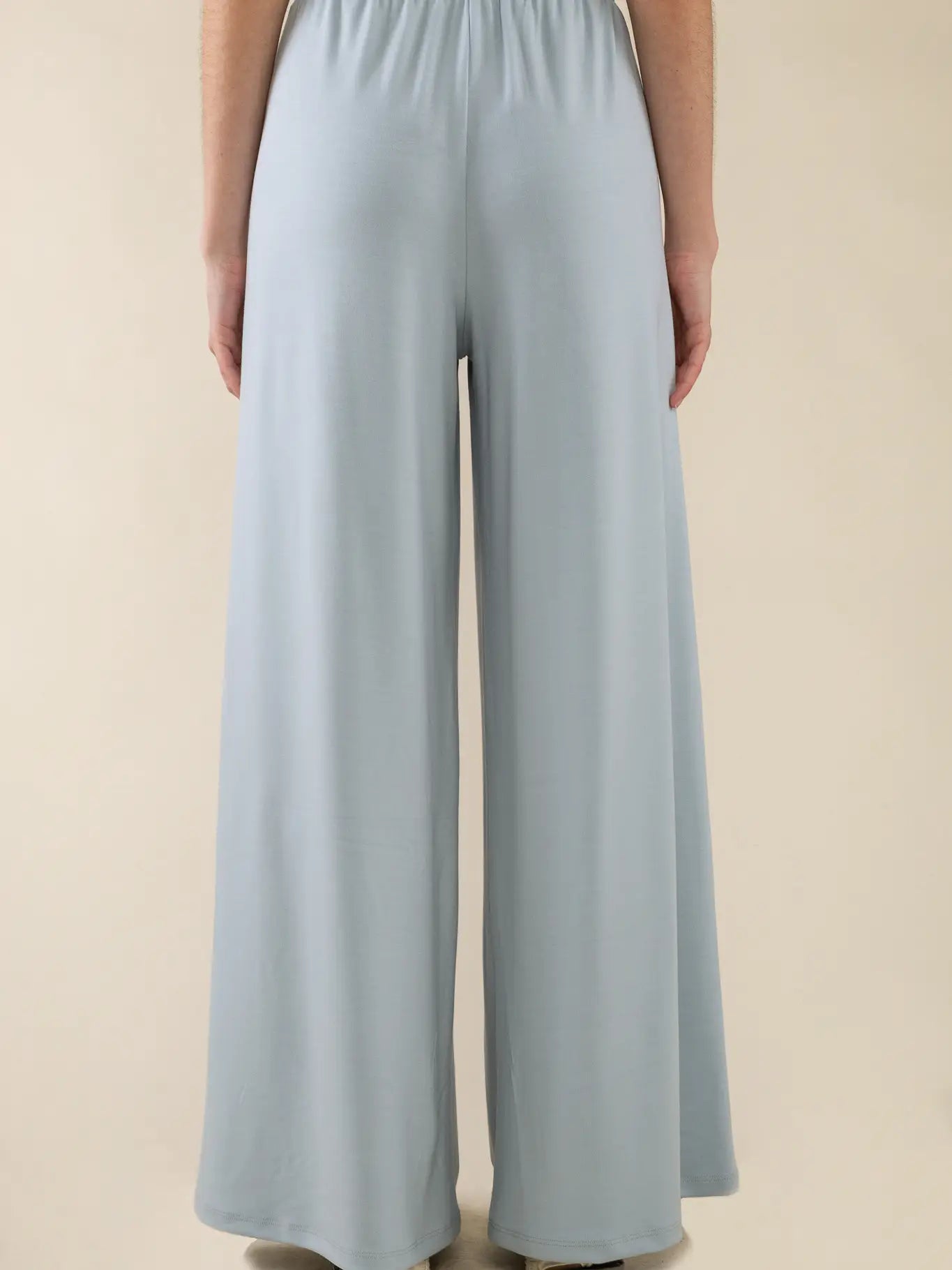 Sky Blue Wide Leg Pants